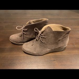 [2/$25] ]{Lucky Brand} Brown Wedge Booties